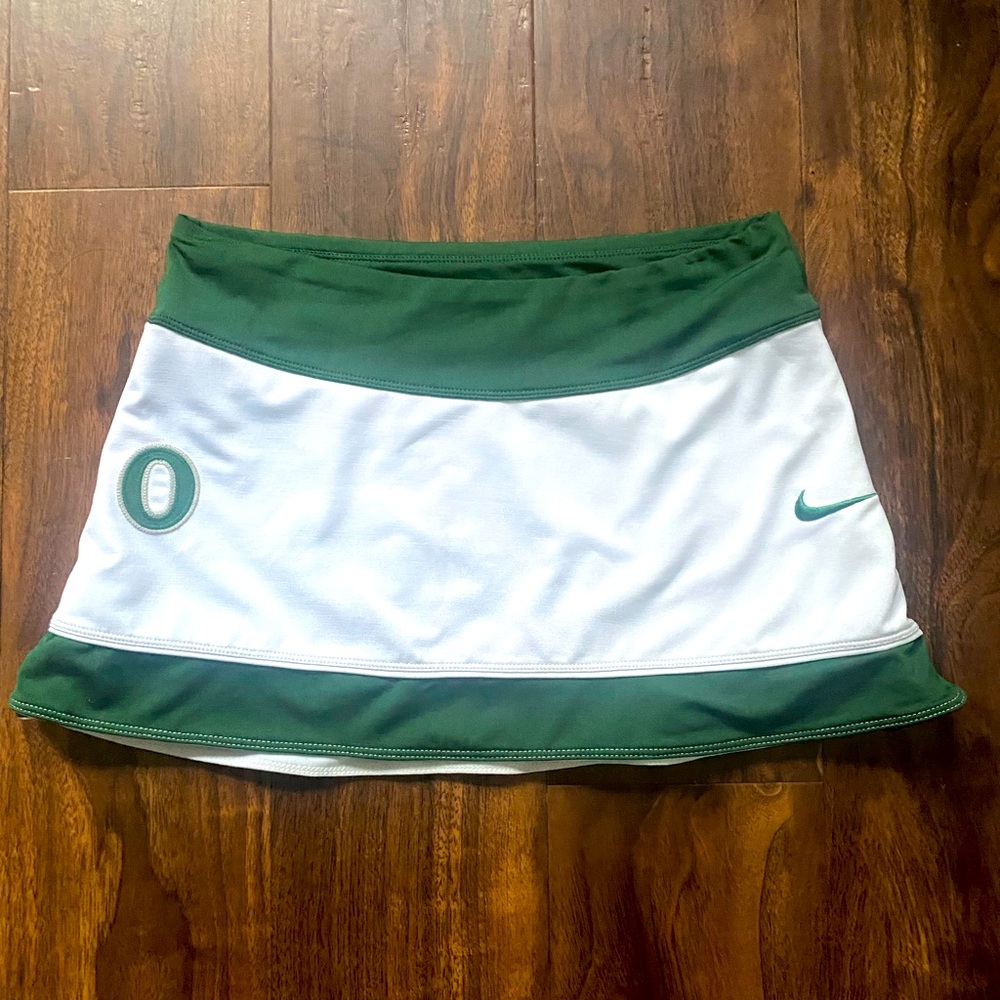 University of Oregon Nike white and green cheer skirt